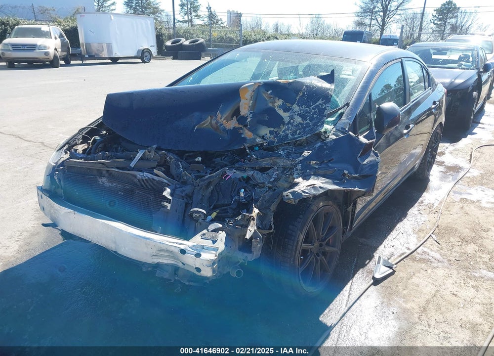 2012 HONDA CIVIC LX VIN: 2HGFB2F58CH580263