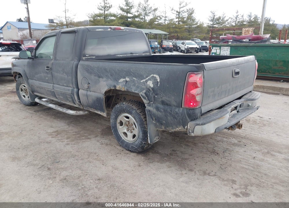 2003 CHEVROLET SILVERADO 1500 VIN: 2GCEK19TX31272325