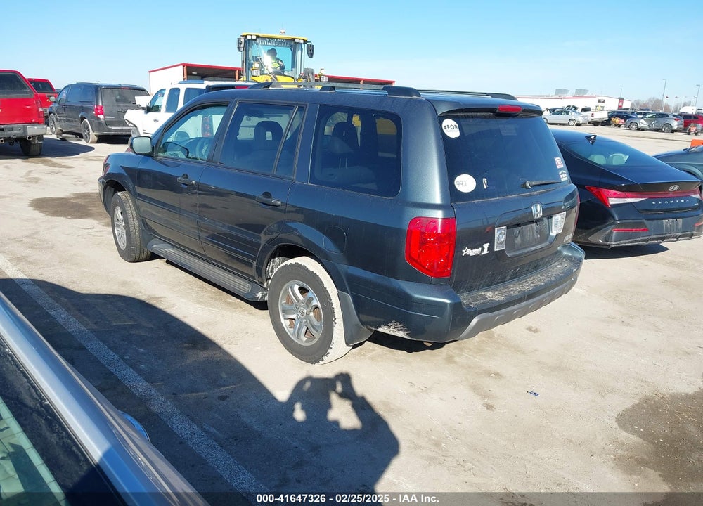 2005 HONDA PILOT EX-L VIN: 5FNYF18545B026861