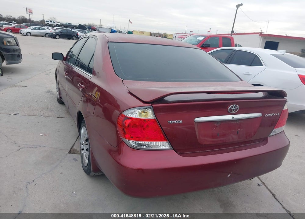 2006 TOYOTA CAMRY LE VIN: 4T1BE32K66U123440