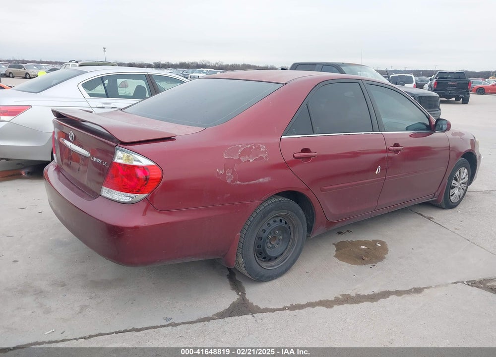2006 TOYOTA CAMRY LE VIN: 4T1BE32K66U123440