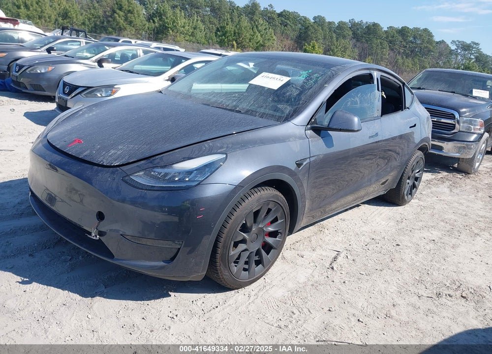 2020 TESLA MODEL Y VIN: 5YJYGDEEXLF045883