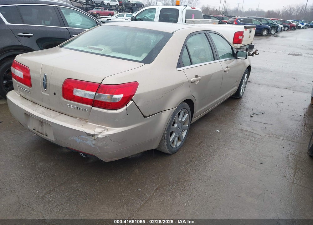 2006 LINCOLN ZEPHYR VIN: 3LNHM26136R629887