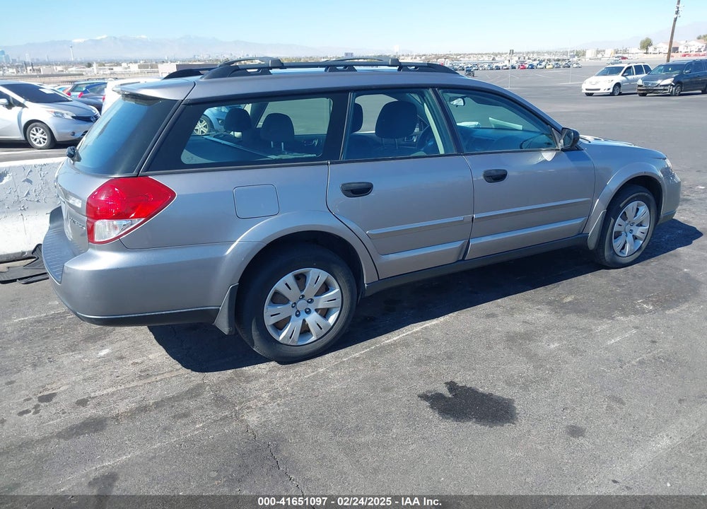 2008 SUBARU OUTBACK VIN: 4S4BP61C387312196