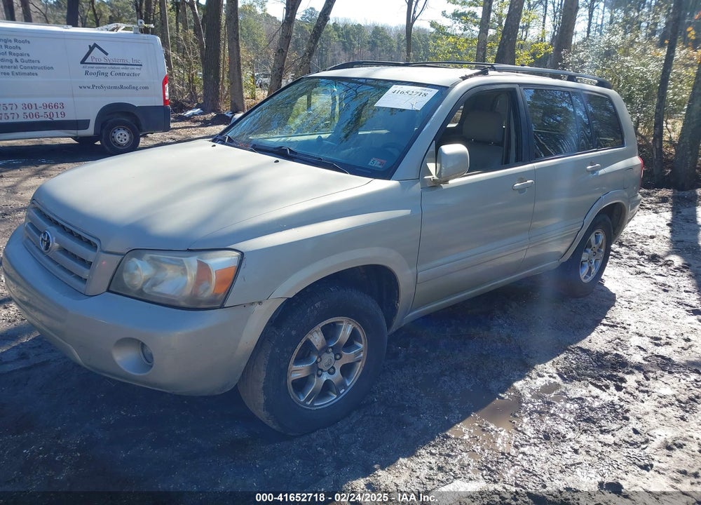 2005 TOYOTA HIGHLANDER V6 VIN: JTEGP21A250079560