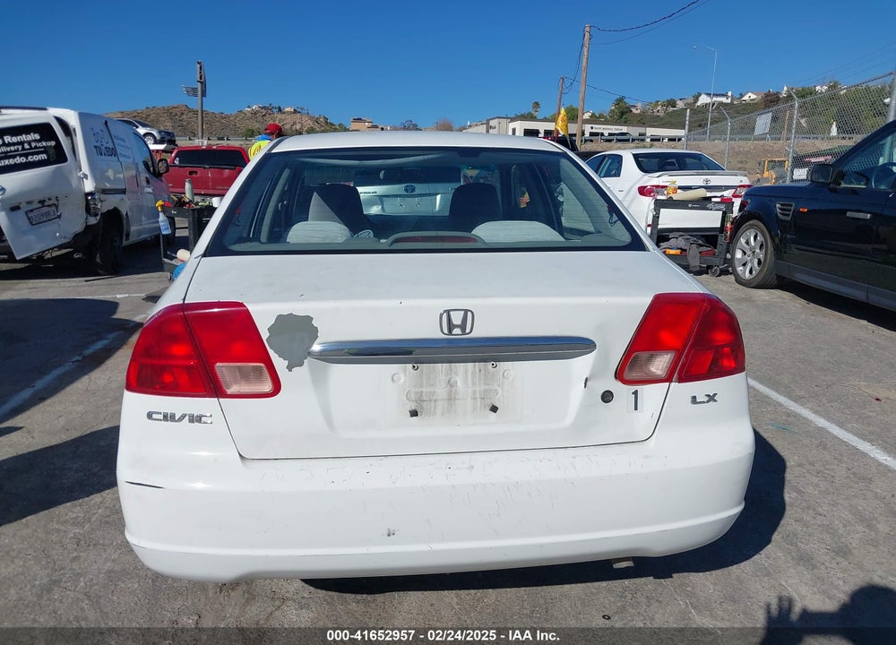 2002 HONDA CIVIC LX VIN: 2HGES166X2H518070