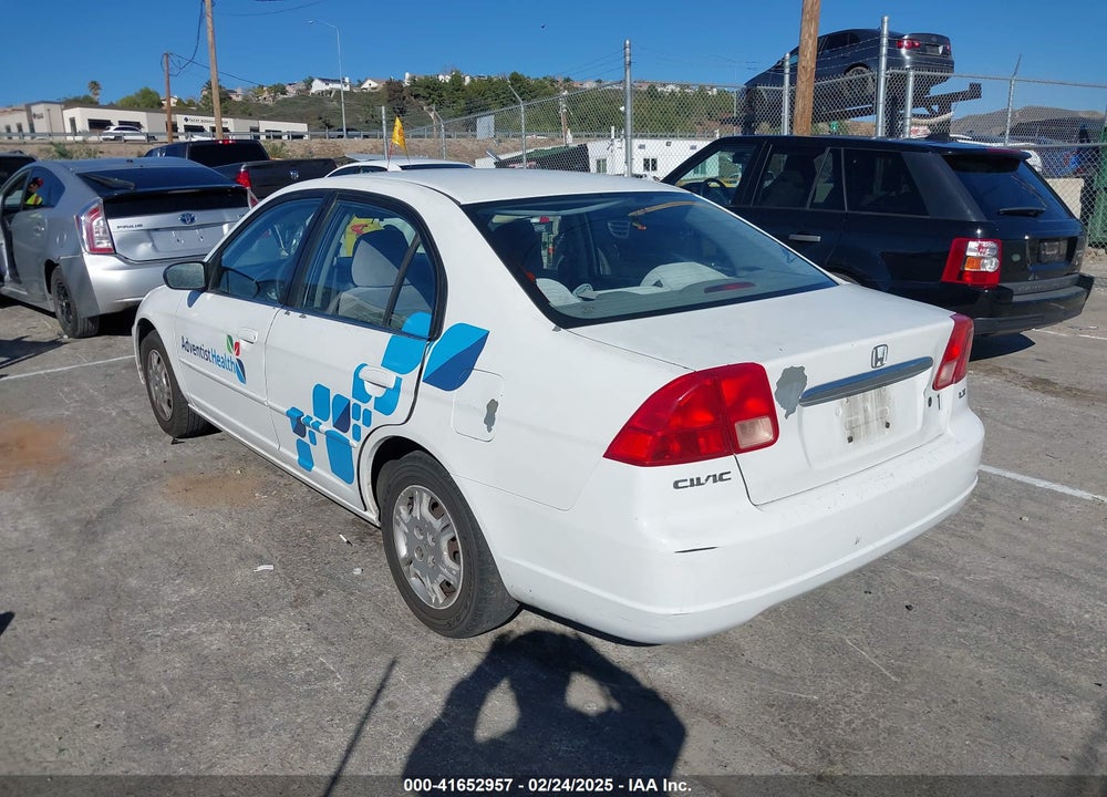 2002 HONDA CIVIC LX VIN: 2HGES166X2H518070
