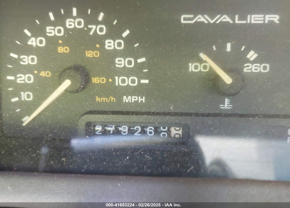 1993 CHEVROLET CAVALIER VL/RS VIN: 1G1JC1442P7103557