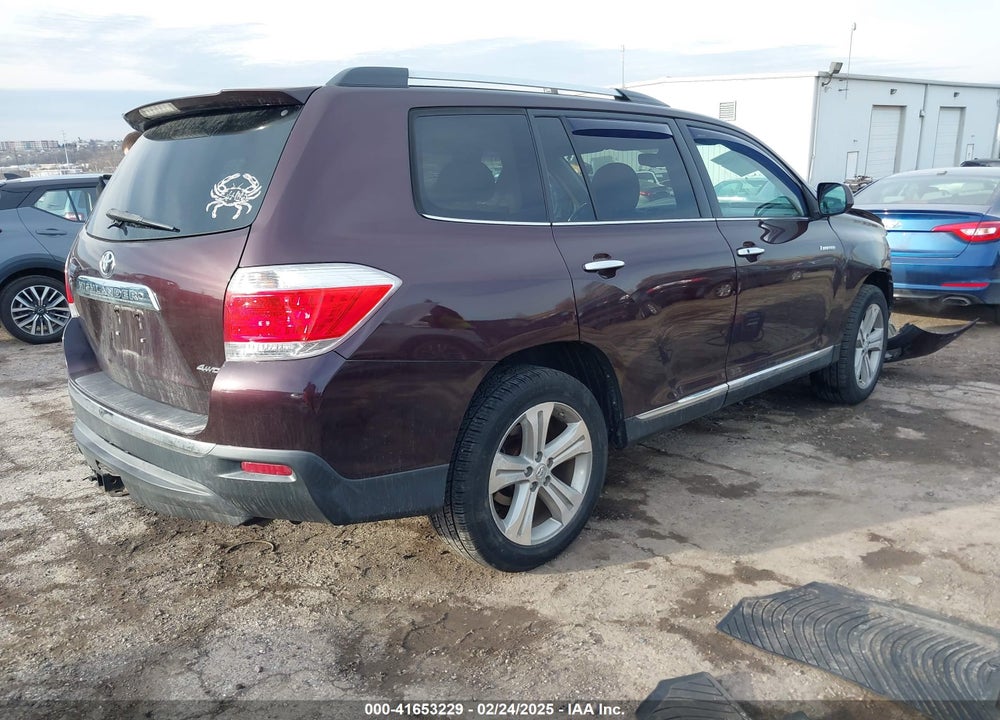 2012 TOYOTA HIGHLANDER LIMITED V6 VIN: 5TDDK3EH6CS152183