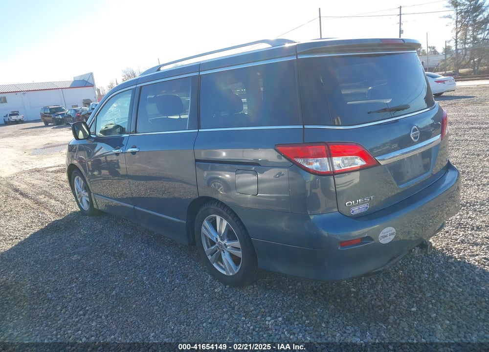2011 NISSAN QUEST SL VIN: JN8AE2KP9B9011335