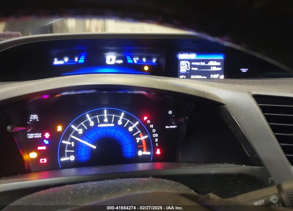 2012 HONDA CIVIC VIN: 2HGFB2F97CH321413