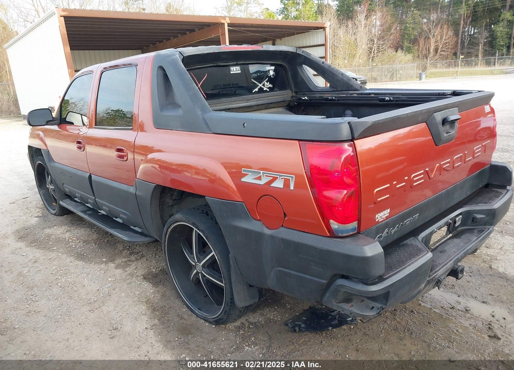 2003 CHEVROLET AVALANCHE 1500 VIN: 3GNEK13T83G149808