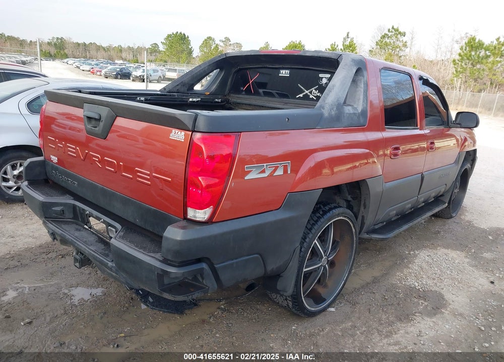 2003 CHEVROLET AVALANCHE 1500 VIN: 3GNEK13T83G149808