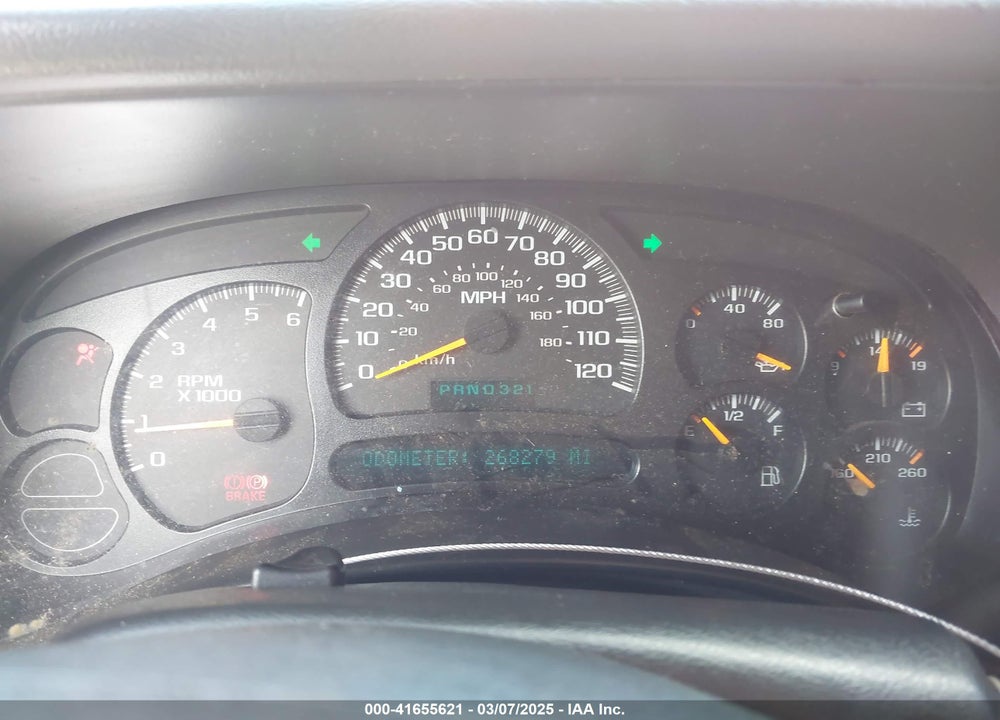 2003 CHEVROLET AVALANCHE 1500 VIN: 3GNEK13T83G149808