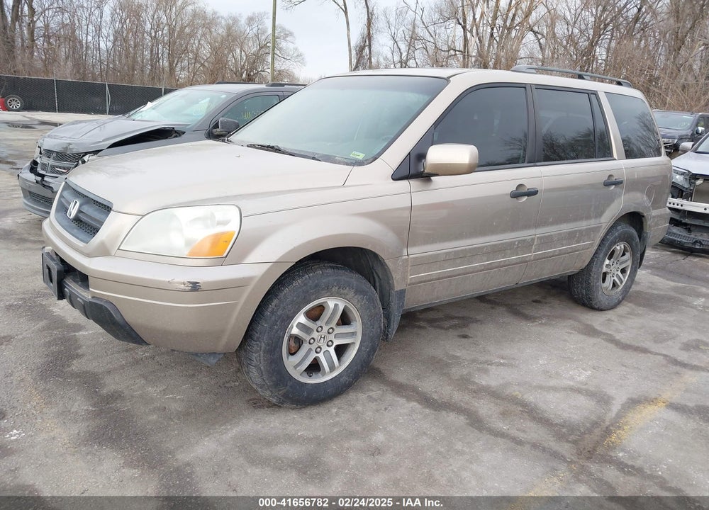 2005 HONDA PILOT EX-L VIN: 5FNYF18505B040059