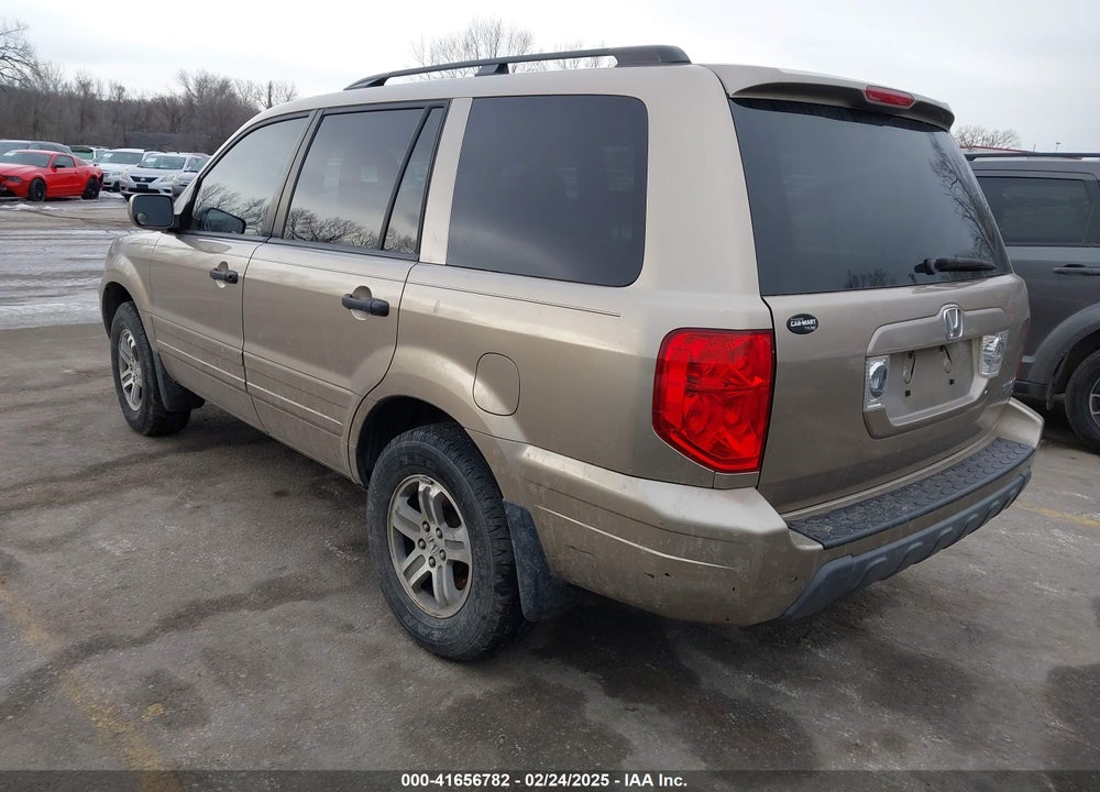 2005 HONDA PILOT EX-L VIN: 5FNYF18505B040059