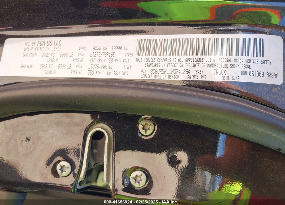 2015 RAM 2500 VIN: 3C6UR5CJ3FG614884