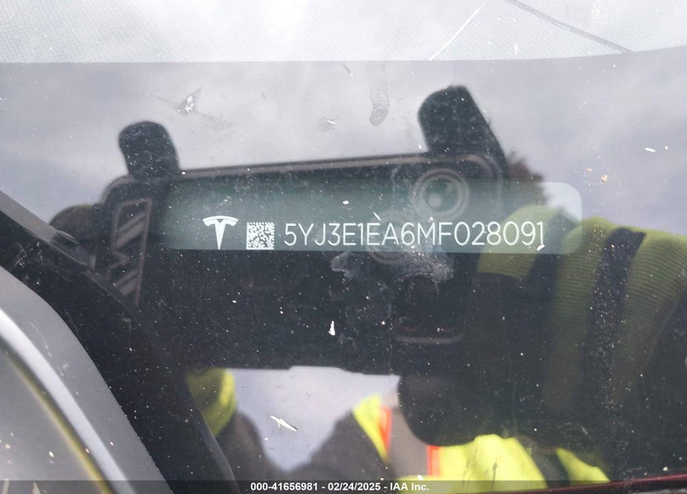 2021 TESLA MODEL 3 VIN: 5YJ3E1EA6MF028091