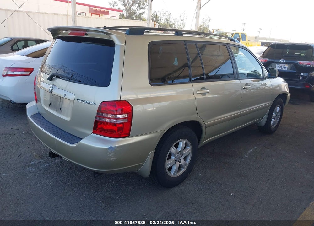 2003 TOYOTA HIGHLANDER V6 VIN: JTEGF21A830101948