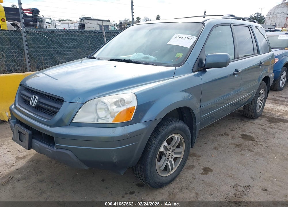 2005 HONDA PILOT EX-L VIN: 2HKYF18595H541338
