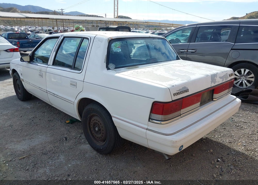 1991 PLYMOUTH ACCLAIM VIN: 1P3XA4634MF582546