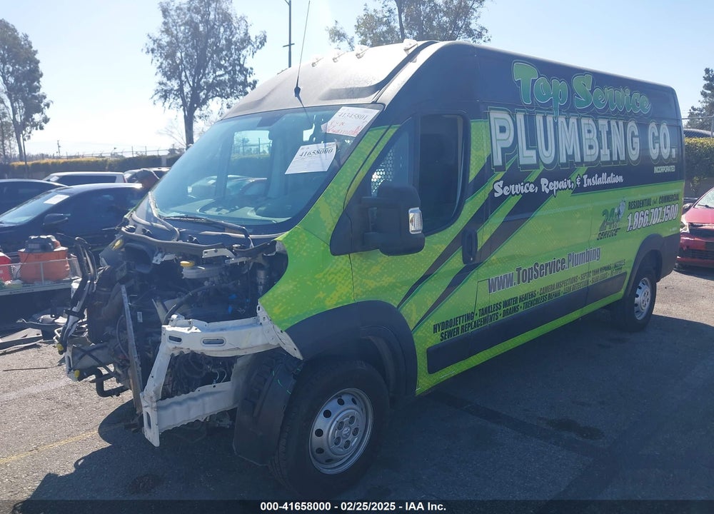 2021 RAM PROMASTER 2500 HIGH ROOF 159 WB VIN: 3C6LRVDG9ME561681