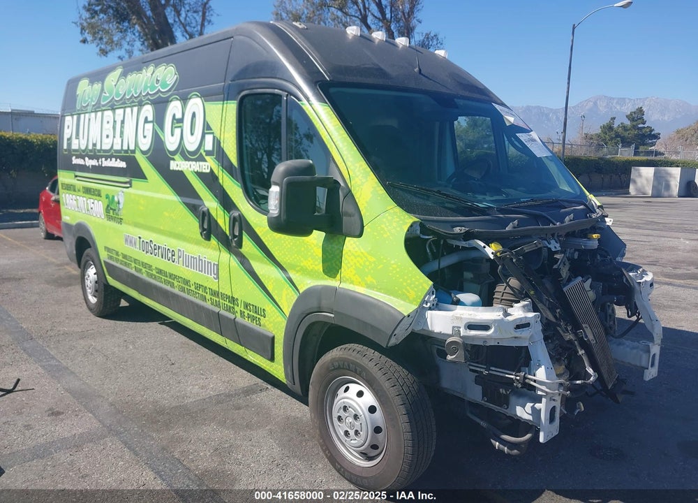 2021 RAM PROMASTER 2500 HIGH ROOF 159 WB VIN: 3C6LRVDG9ME561681