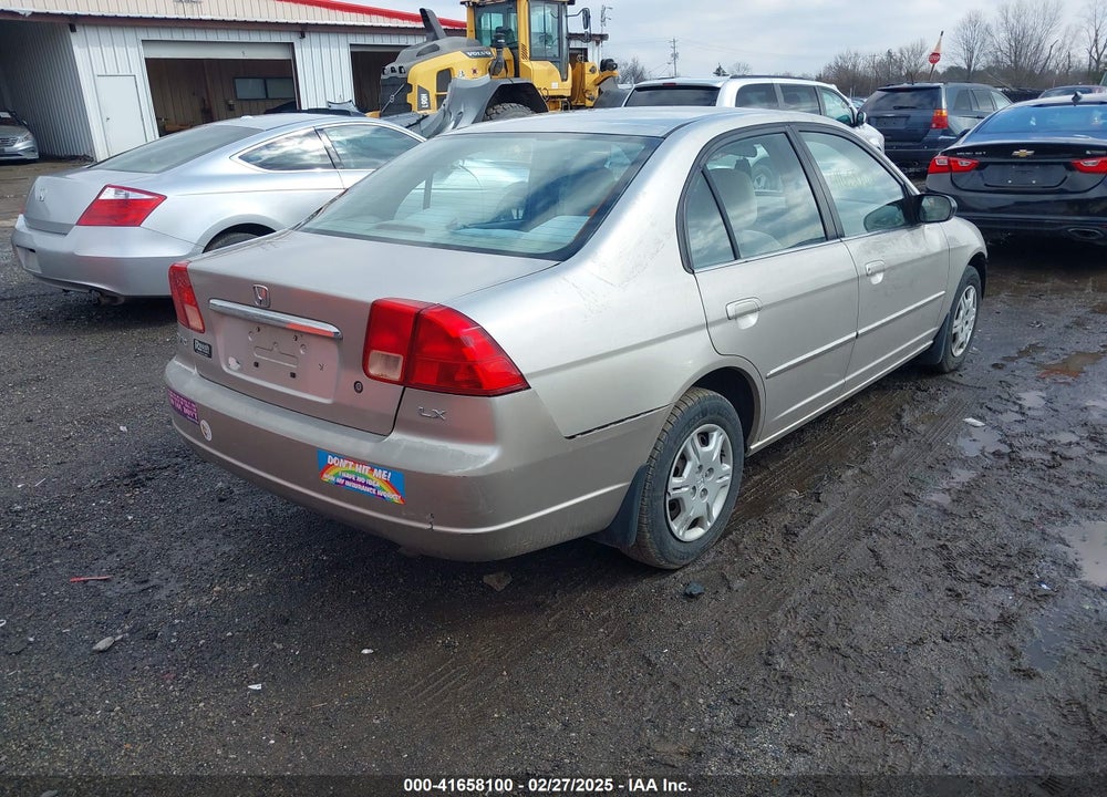 2002 HONDA CIVIC VIN: 1HGES165X2L067538