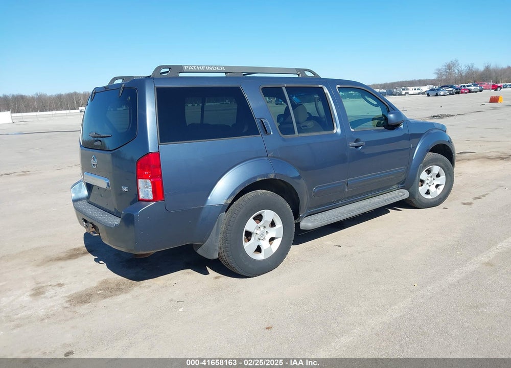 2006 NISSAN PATHFINDER SE VIN: 5N1AR18W56C614070