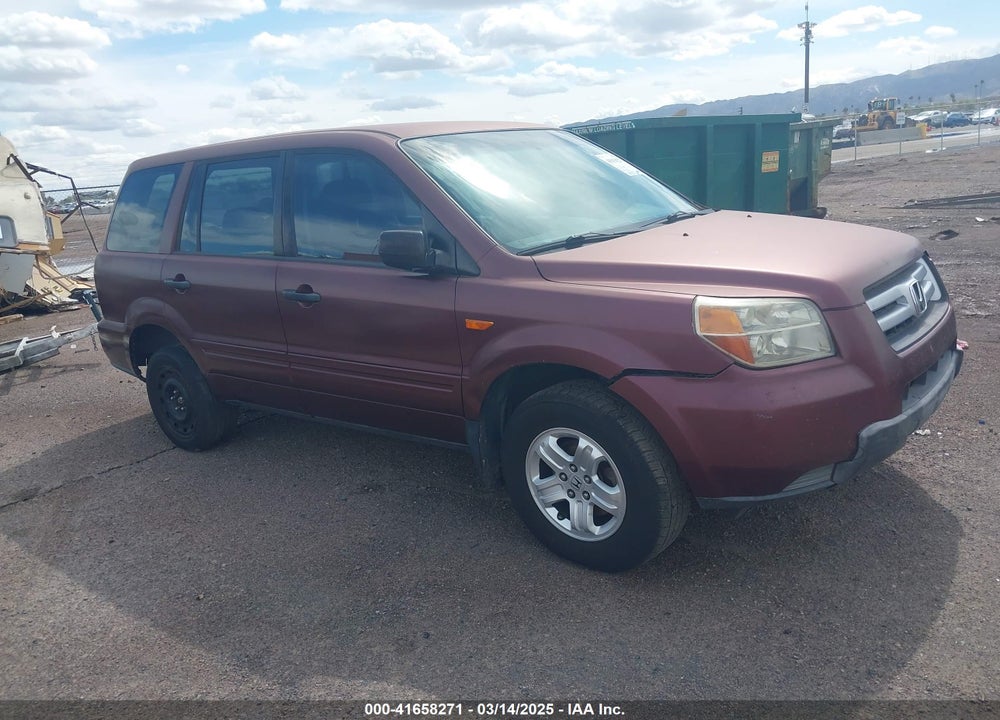2007 HONDA PILOT LX VIN: 5FNYF281X7B036803