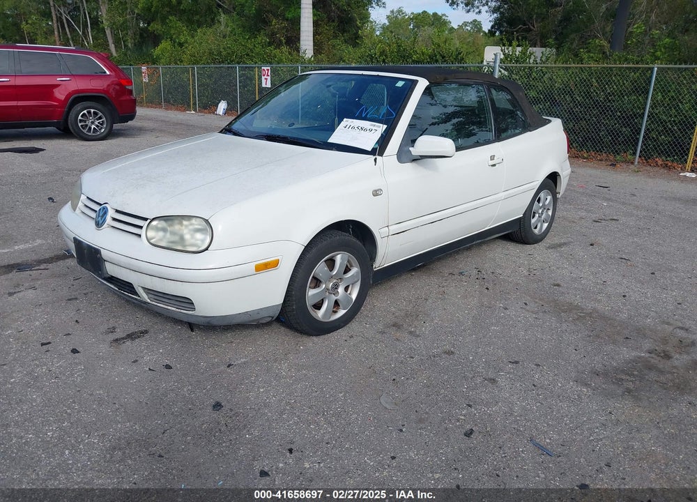 2002 VOLKSWAGEN CABRIO GLX VIN: 3VWDC21V82M803053