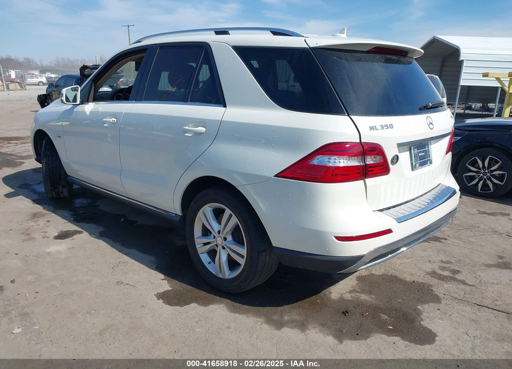 2012 MERCEDES-BENZ ML 350 VIN: 4JGDA5HB2CA043993