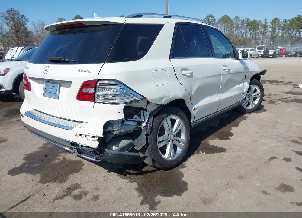 2012 MERCEDES-BENZ ML 350 VIN: 4JGDA5HB2CA043993