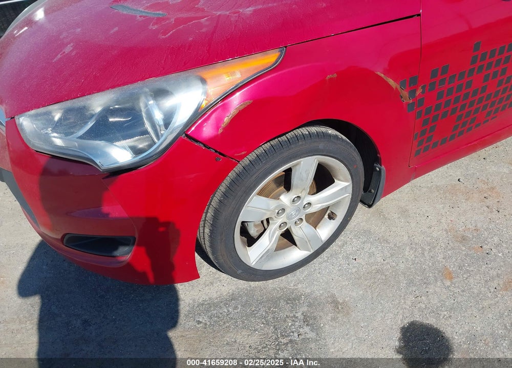 2013 HYUNDAI VELOSTER BASE W/GRAY VIN: KMHTC6AD4DU101982
