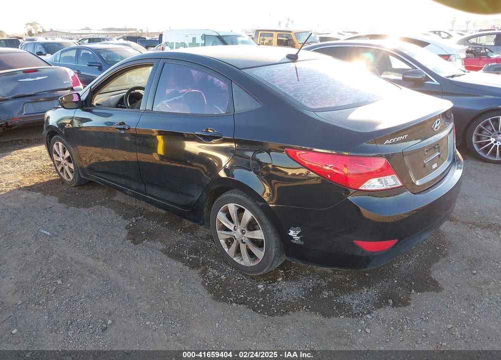 2012 HYUNDAI ACCENT GLS VIN: KMHCU4AE5CU211402