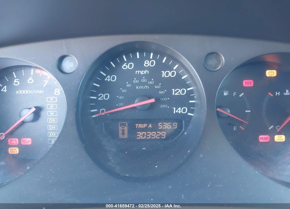 2001 ACURA MDX VIN: 2HNYD182X1H506073