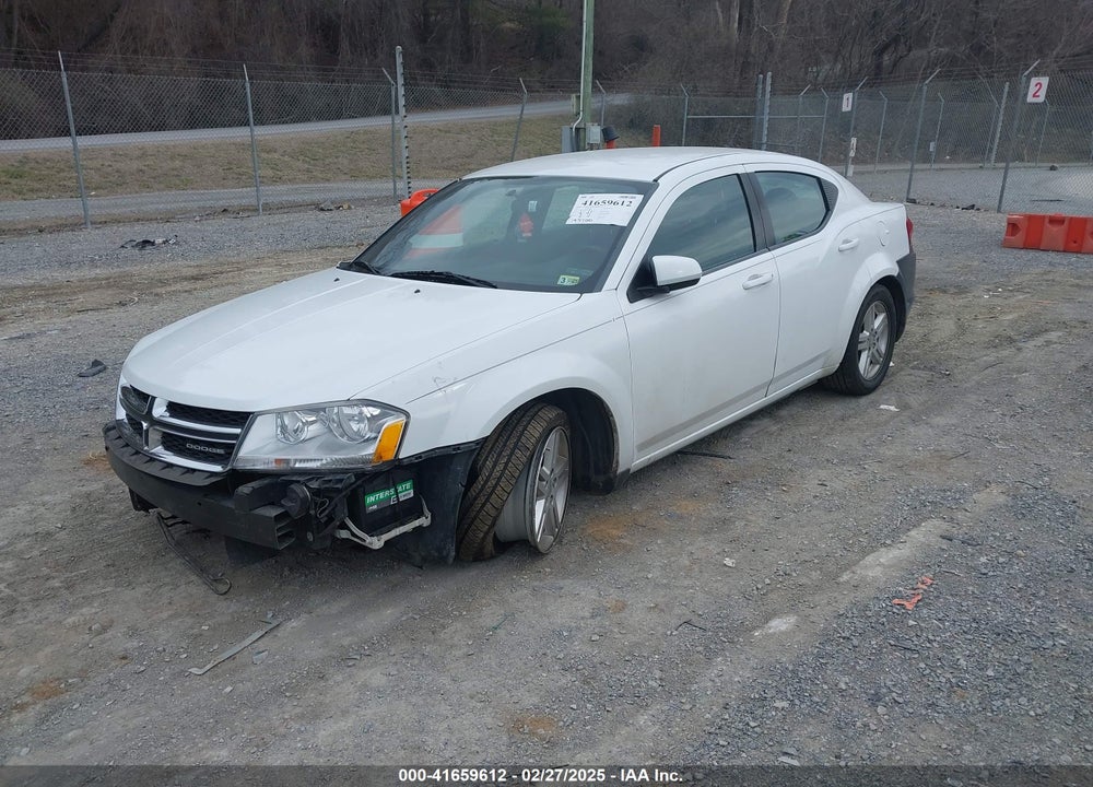 2012 DODGE AVENGER VIN: 1C3CDZCB9CN196213