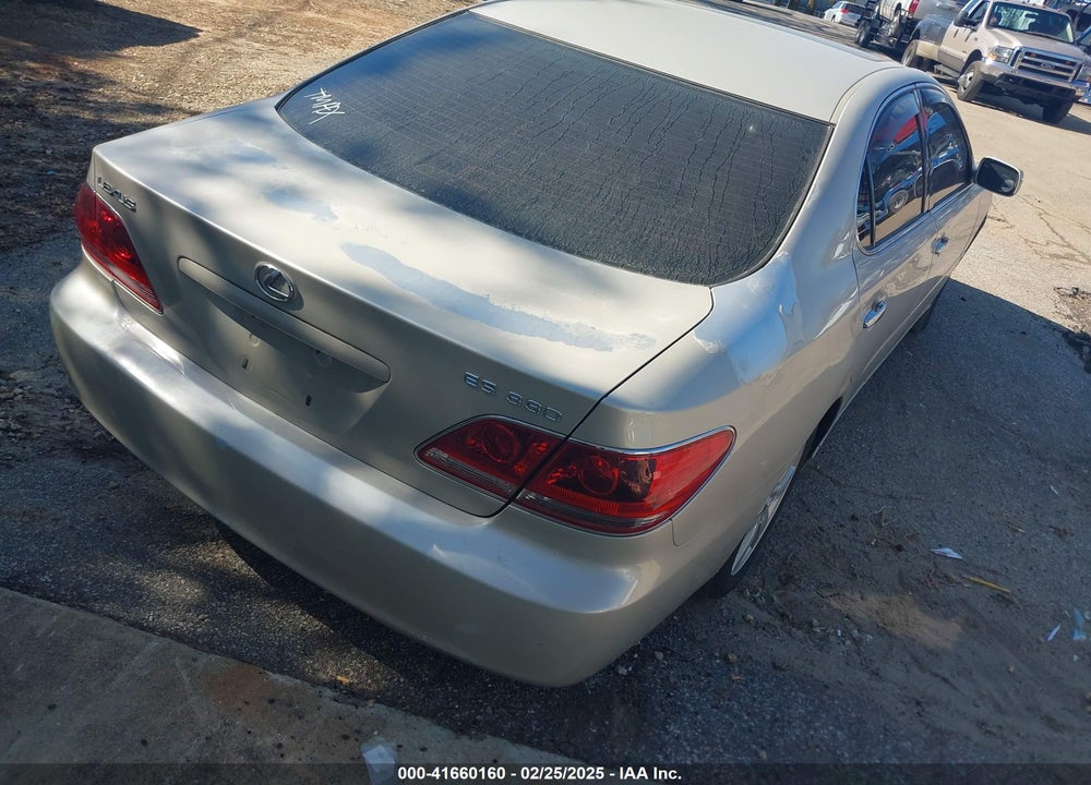 2005 LEXUS ES 330 VIN: JTHBA30G055137856