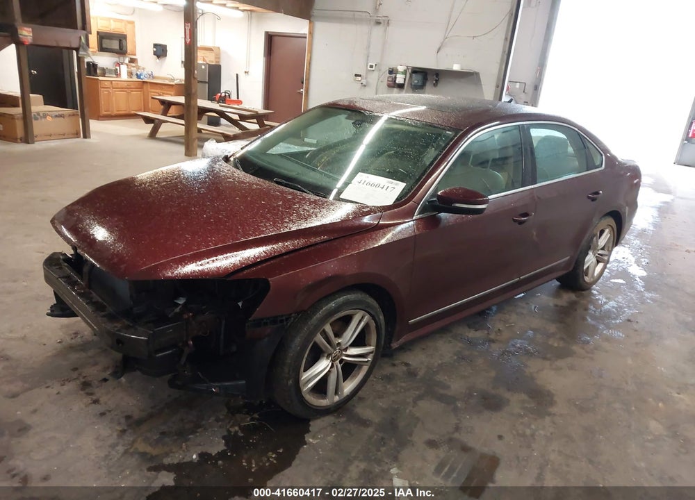 2013 VOLKSWAGEN PASSAT VIN: 1VWCN7A32DC040095