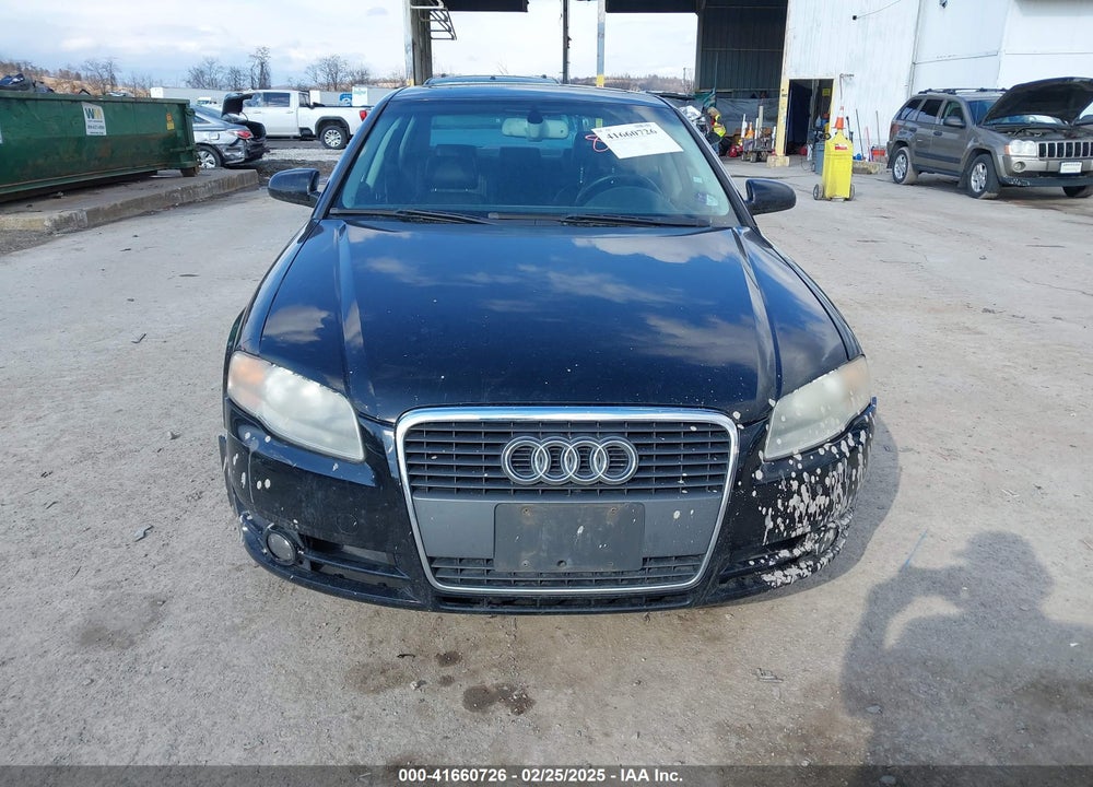 2006 AUDI A4 2.0T VIN: WAUDF78E76A138482