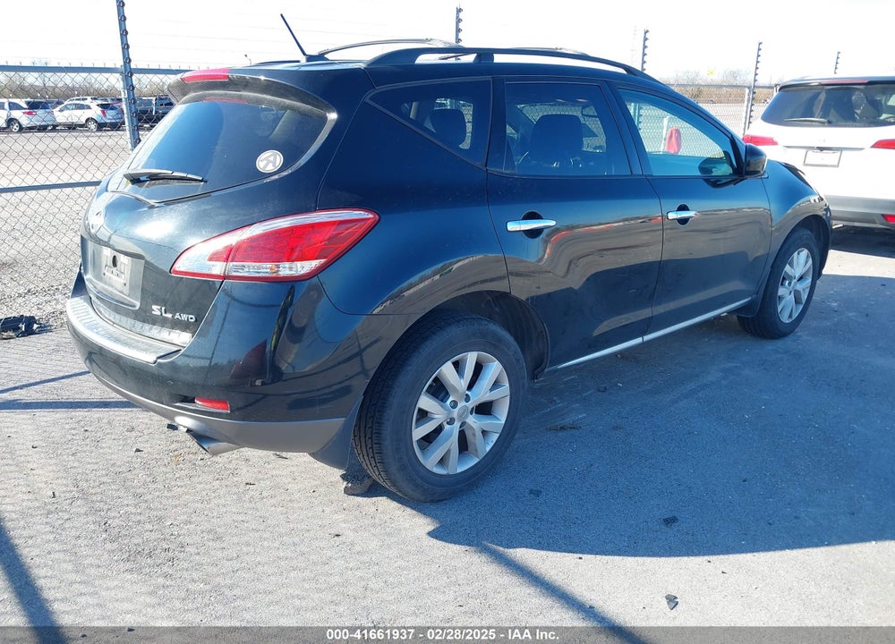 2011 NISSAN MURANO SL VIN: JN8AZ1MW4BW160224