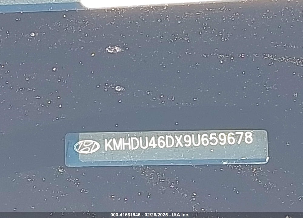 2009 HYUNDAI ELANTRA SE VIN: KMHDU46DX9U659678