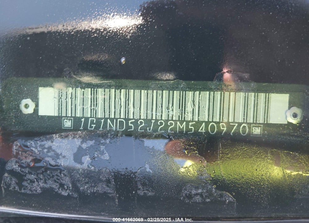 2002 CHEVROLET MALIBU VIN: 1G1ND52J22M540970