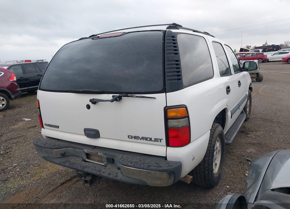 2004 CHEVROLET TAHOE VIN: 1GNEK13T84J111012
