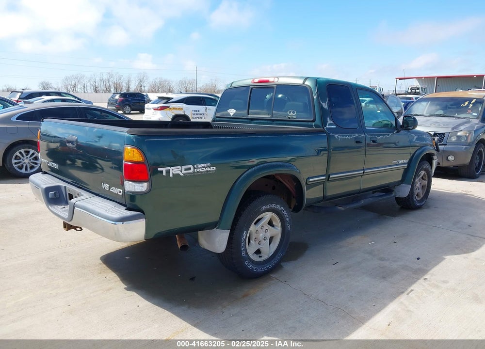 2000 TOYOTA TUNDRA LTD V8 VIN: 5TBBT4812YS102826