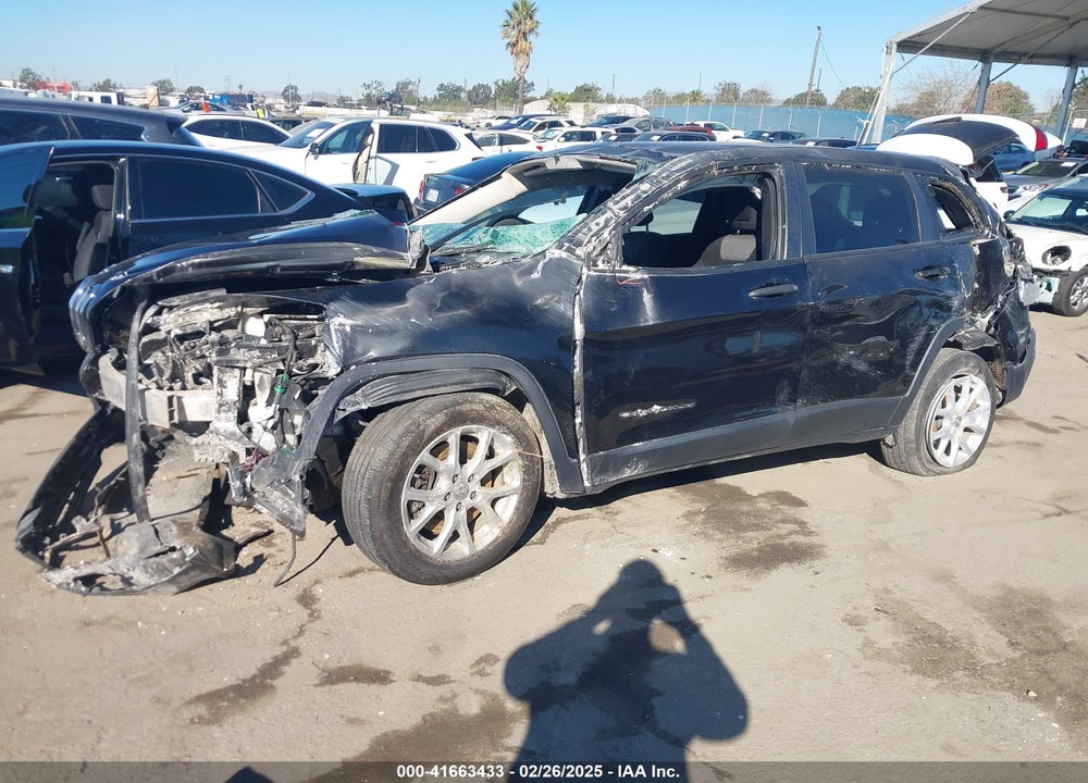 2016 JEEP CHEROKEE SPORT VIN: 1C4PJLAB6GW177544