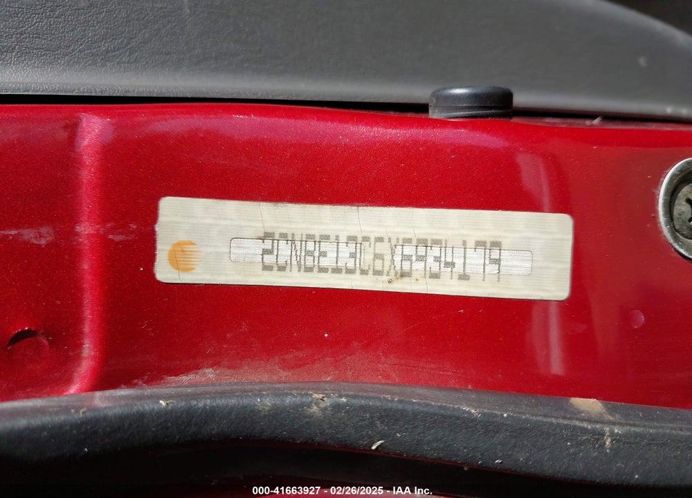 1999 CHEVROLET TRACKER VIN: 2CNBE13C6X6934179