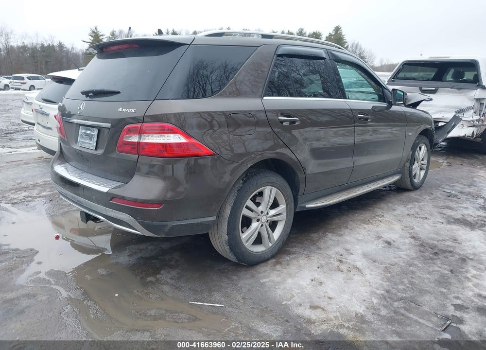 2012 MERCEDES-BENZ ML 350 VIN: 4JGDA5HBXCA097431