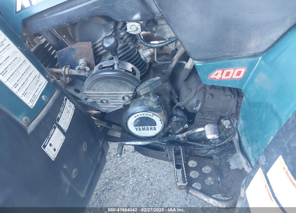 1995 YAMAHA YFM400 FW VIN: JY44GBA05SA072086
