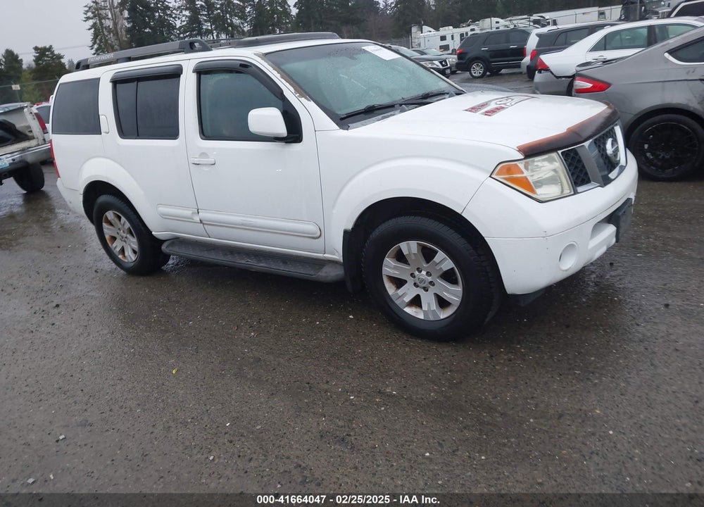 2005 NISSAN PATHFINDER LE VIN: 5N1AR18W05C742425